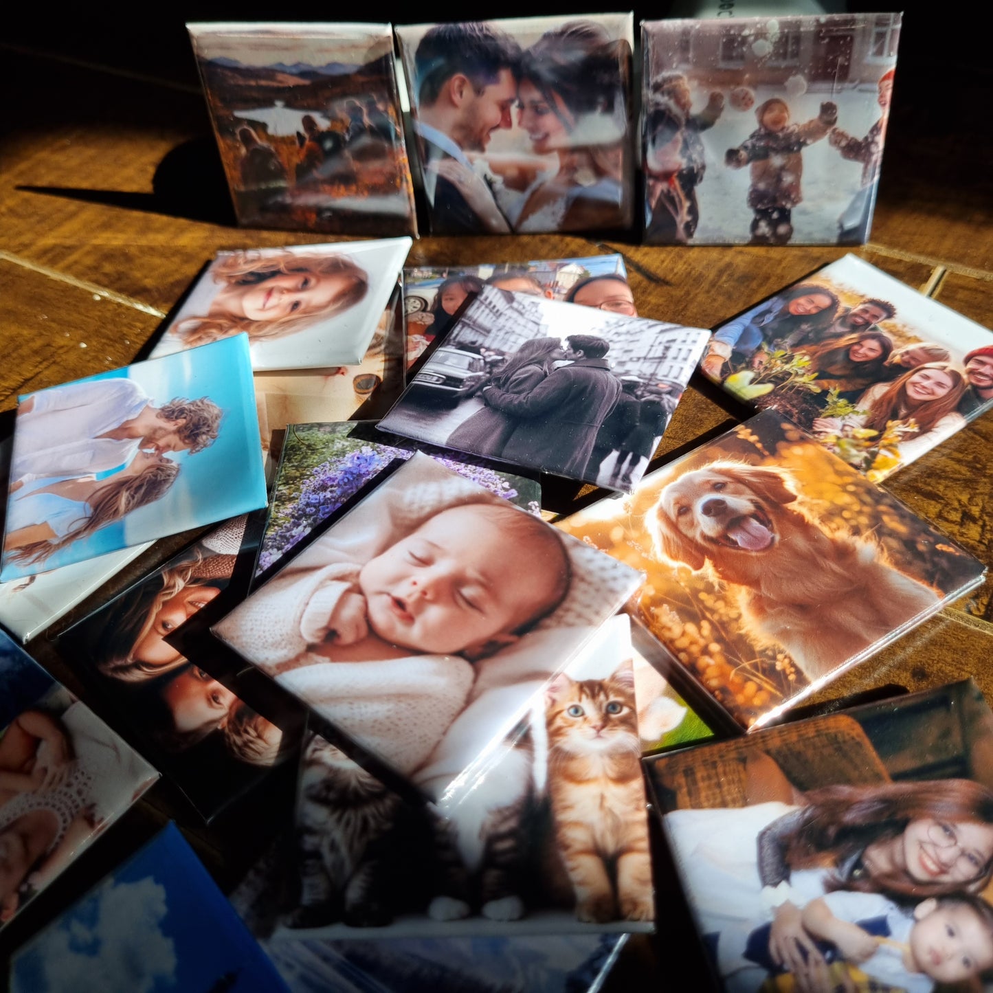Set of 15 | Custom Photo Magnets 2"x2" square | Fridge Magnets | Personalized Magnets | Fun Magnets | Professional Photographs | Instagram Photos | Memories