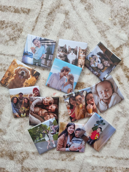 SET OF 25 | Custom Photo Magnets 2"x2" square | Fridge Magnets | Personalized Magnets | Fun Magnets | Professional Photographs | Instagram Photos | Memories