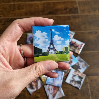 Set of 15 | Custom Photo Magnets 2"x2" square | Fridge Magnets | Personalized Magnets | Fun Magnets | Professional Photographs | Instagram Photos | Memories